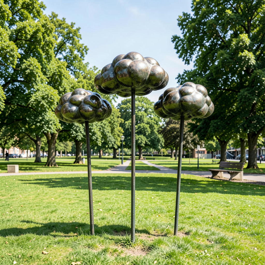 New bronze sculpture visualising moth scent trail unveiled in Oxford